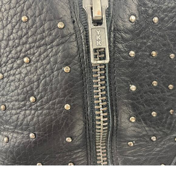 LUCCHESE Harley Ankle Boot Black Studded Womens (9 Leather Western‎ Boho Zip - Picture 11 of 13